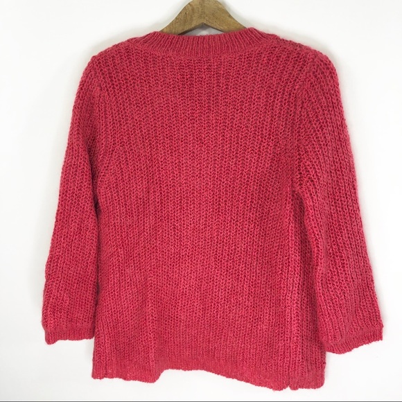 Cabi mohair wool zip lined cozy sweater jacket M - Picture 6 of 6